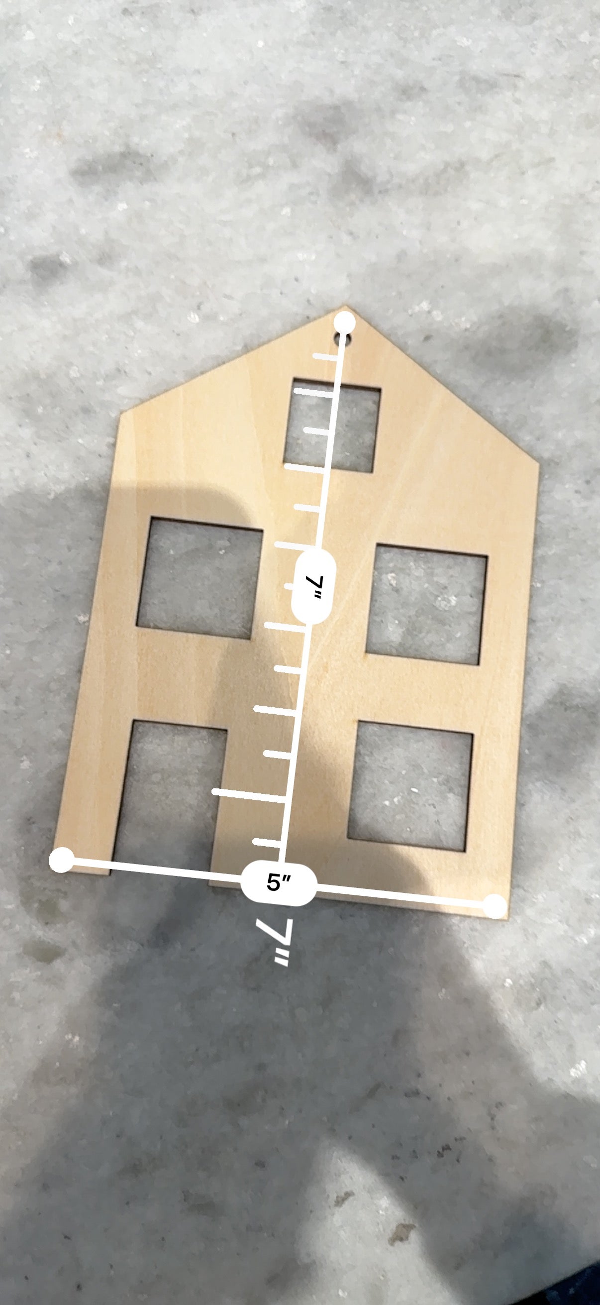 Wood House Picture Frame – Classroom & Preschool Display (3mm Basswood)