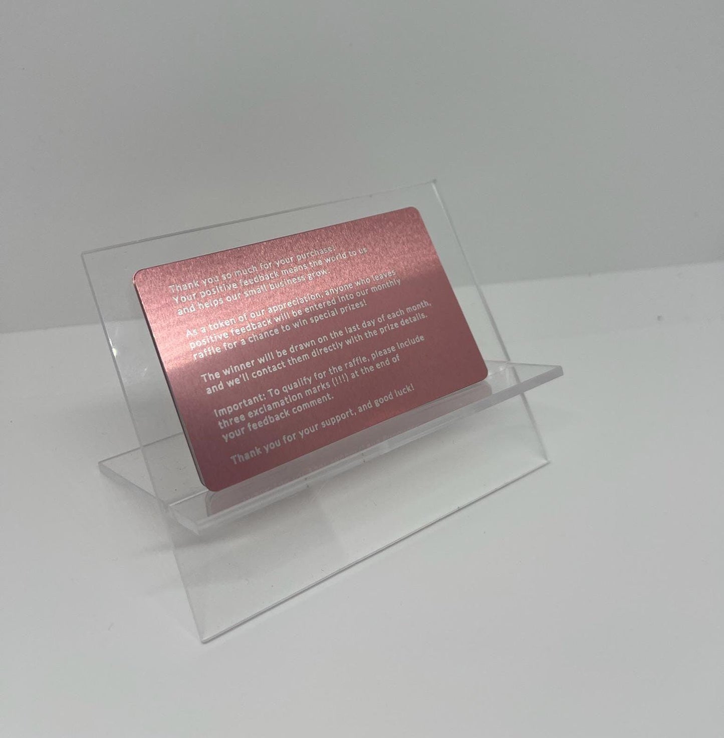 Clear Acrylic Business Card Holder - Business Card Stand - Office Card Display - Desk Decor - Acrylic Card Holder - Office Decor