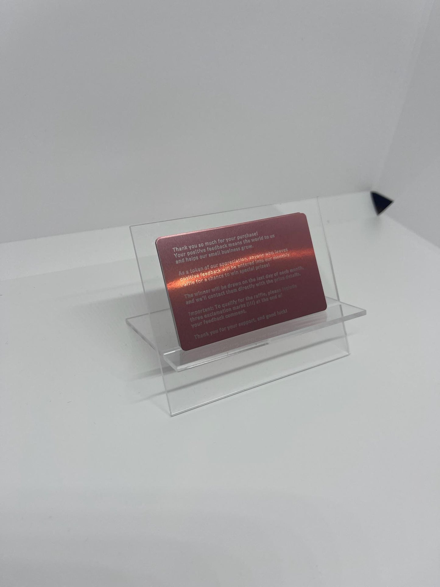 Clear Acrylic Business Card Holder - Business Card Stand - Office Card Display - Desk Decor - Acrylic Card Holder - Office Decor