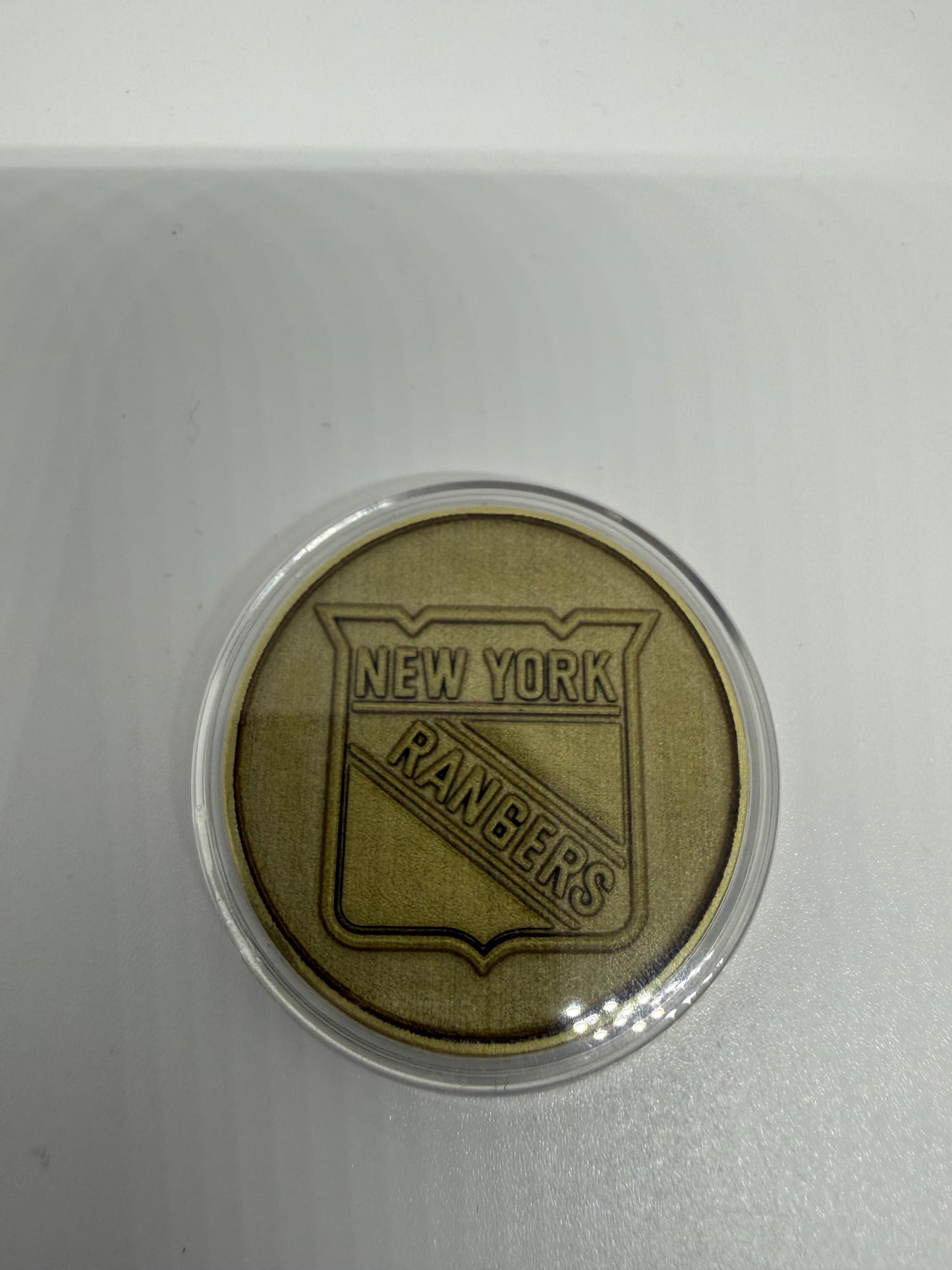 NY Rangers Brass Challenge Coin - NHL Hockey Collectible