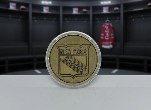 NY Rangers Brass Challenge Coin - NHL Hockey Collectible