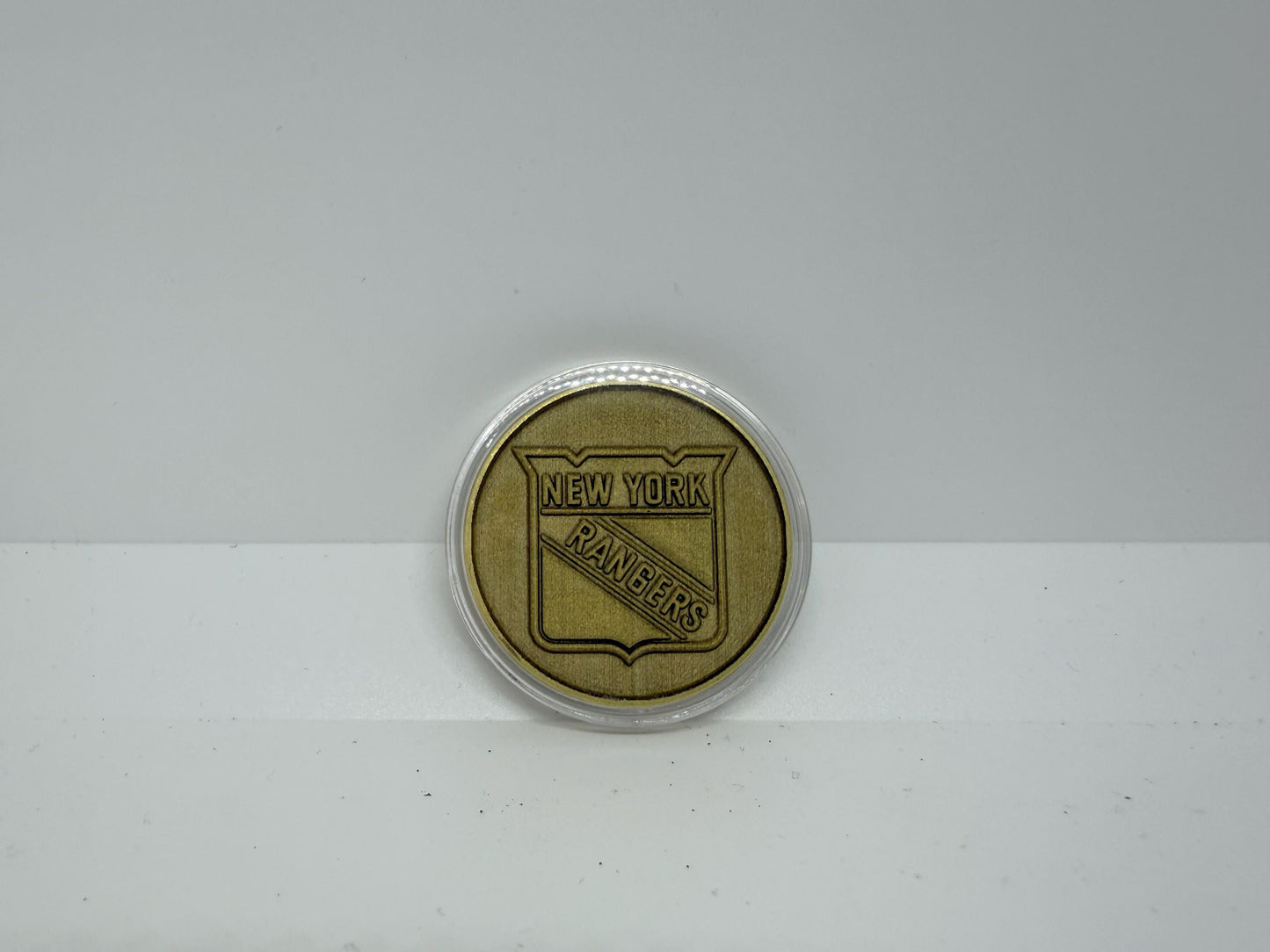 NY Rangers Brass Challenge Coin - NHL Hockey Collectible