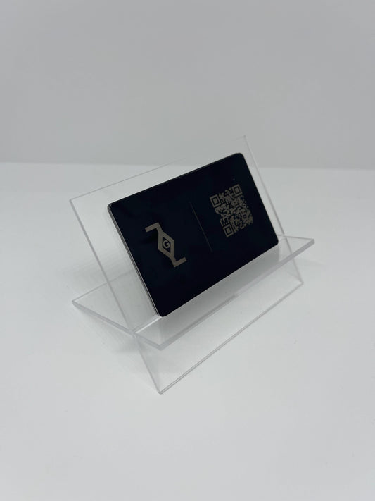 Clear Acrylic Business Card Holder - Business Card Stand - Office Card Display - Desk Decor - Acrylic Card Holder - Office Decor