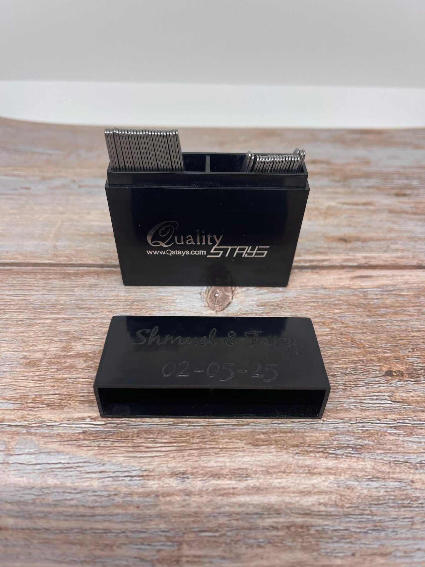 Custom Engraved Metal Collar Stays - Wedding, Anniversary, Groom Gift (50 Pieces)