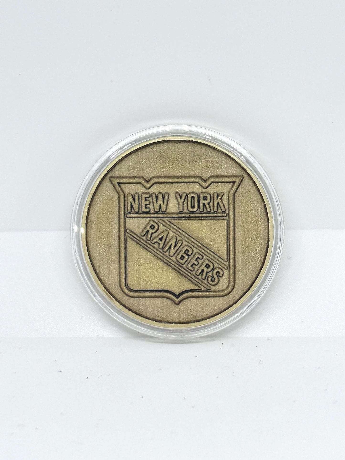 NY Rangers Brass Challenge Coin - NHL Hockey Collectible