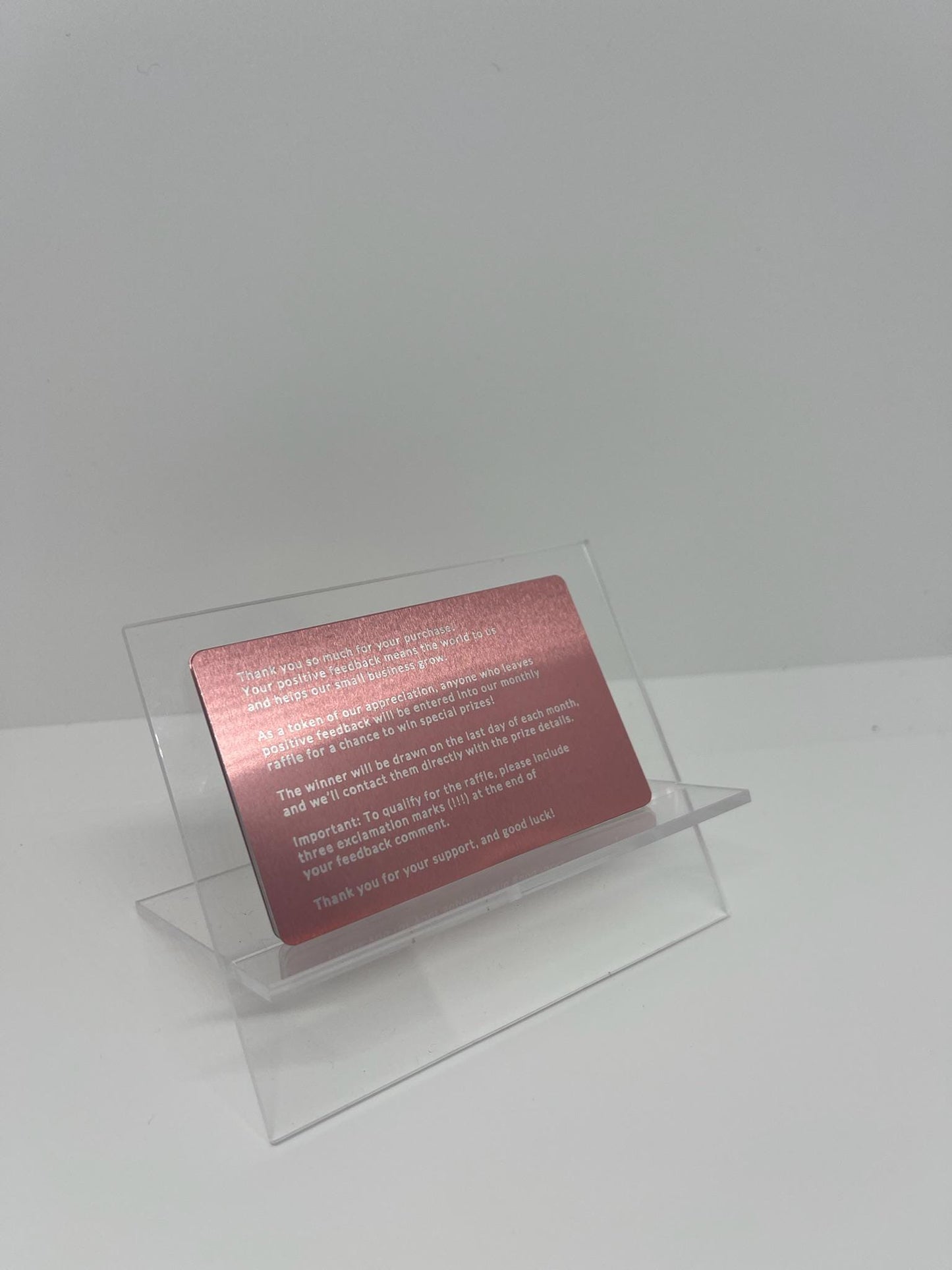 Clear Acrylic Business Card Holder - Business Card Stand - Office Card Display - Desk Decor - Acrylic Card Holder - Office Decor
