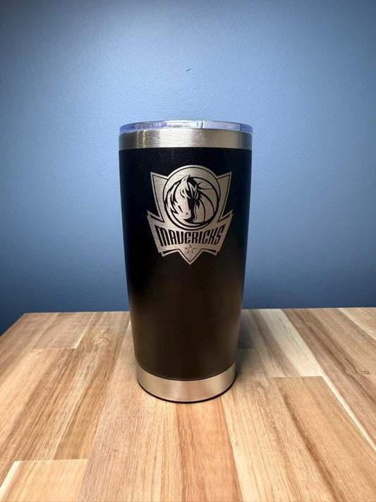 Dallas Mavericks Tumbler  Laser Engraved Stainless Steel Cup, NBA Team Gift, Basketball Fan Mug, Custom Sports Drinkware